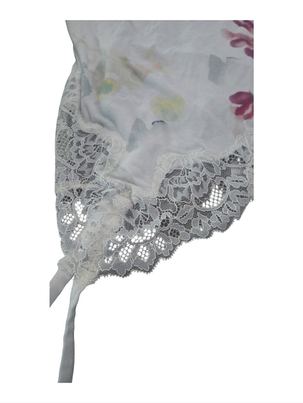Soma White Branded Floral Feminine Festival Cozy Soft Cotton Y2K Cami XS - Picture 8 of 15